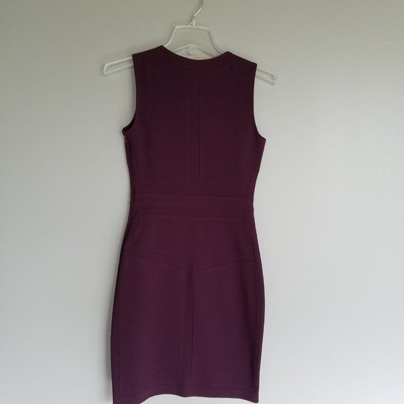 Diane Von Furstenberg Brazen Plum Sheath Dress 0 - Picture 4 of 9
